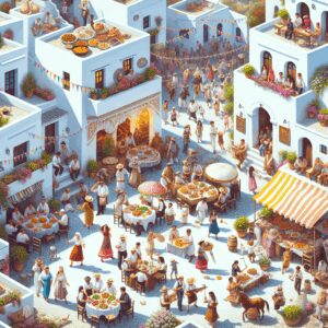 fiestas patronales en los pueblos blancos